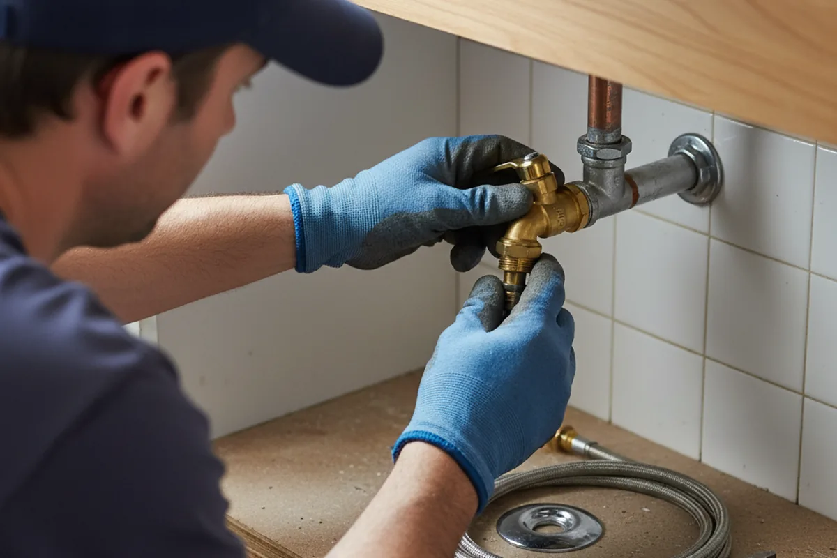 Shutoff valve and fitting work during Repiping in Acme